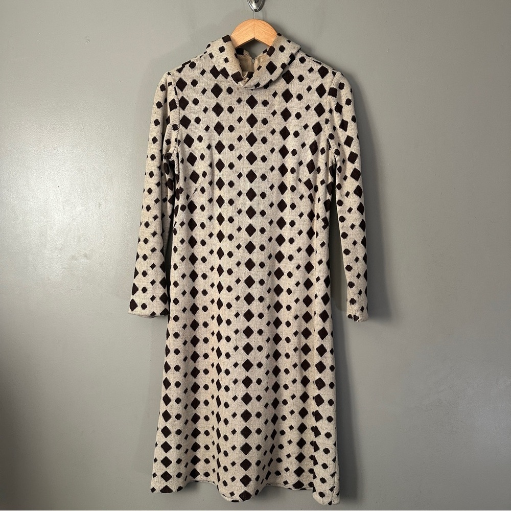 Vintage Jeremy by Alan Phillips Patterned Dress and sweater - Picture 6 of 15